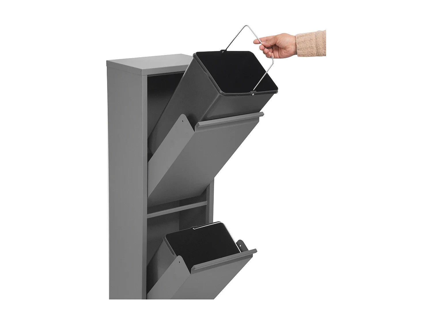 MÜLLEIMER Wandbefestigung V2X15 Grau