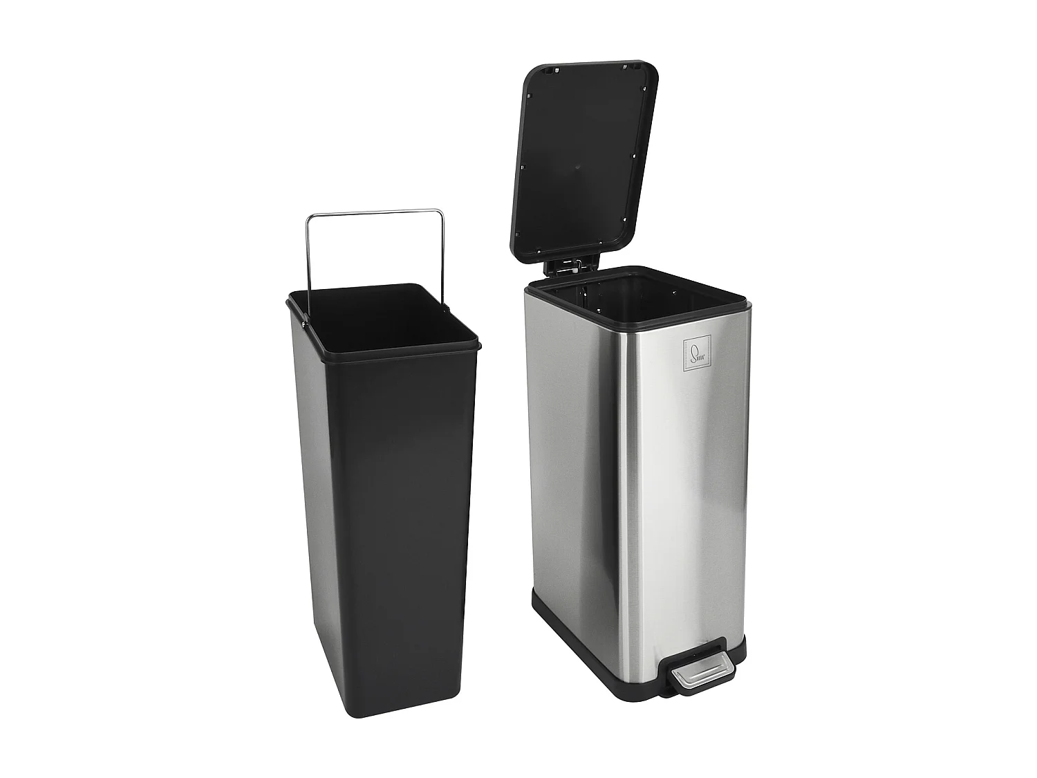 Poubelle à pédale 18l incl. seau intérieur