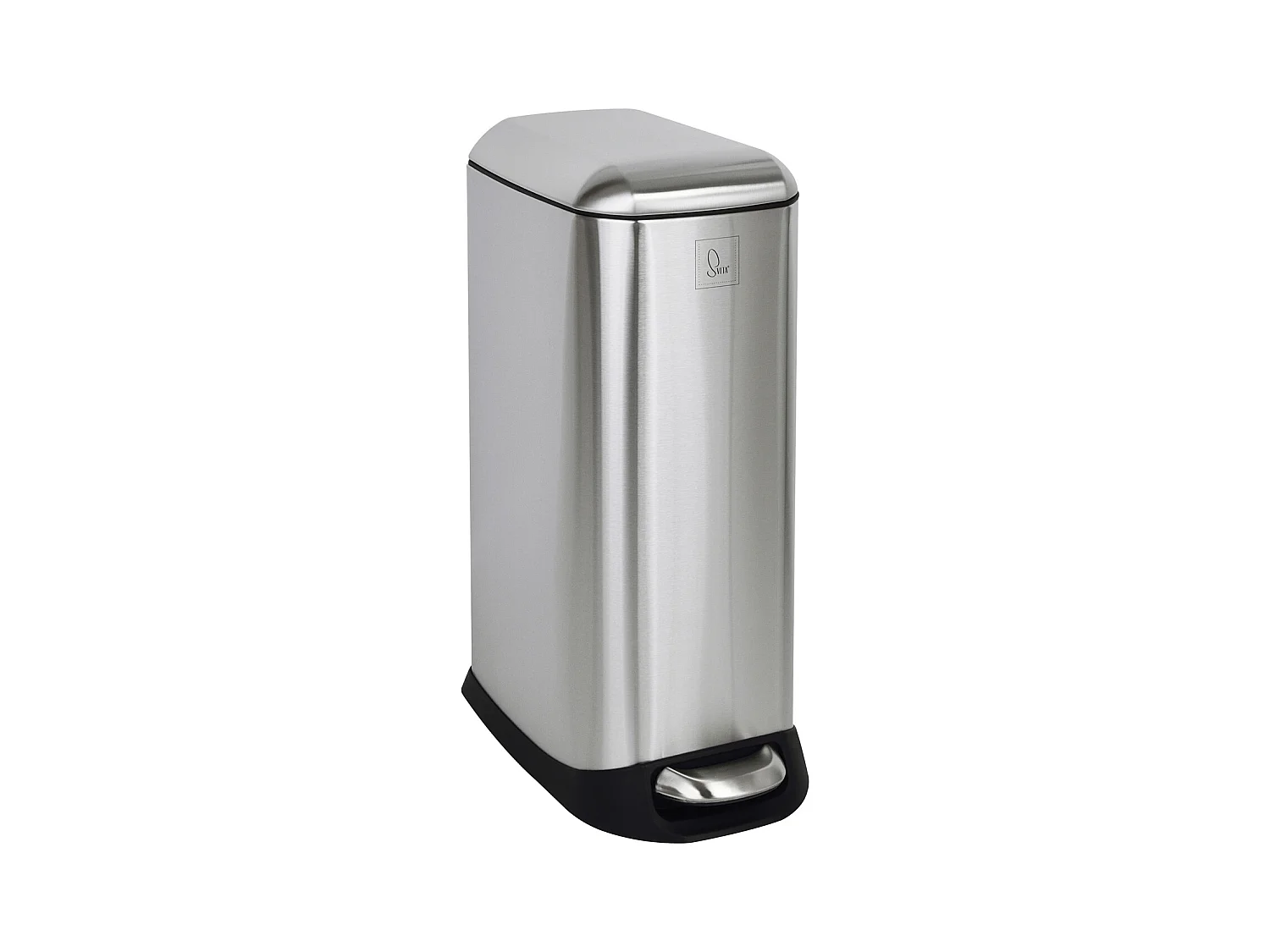 SVITA TS20 Poubelle à pédale 20 l avec seau intérieur et pédale argent