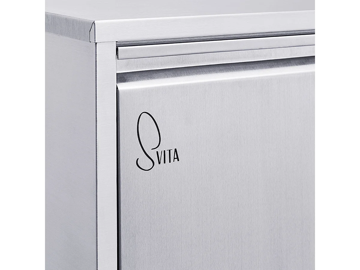 MÜLLEIMER Wandbefestigung V2X15 Silber