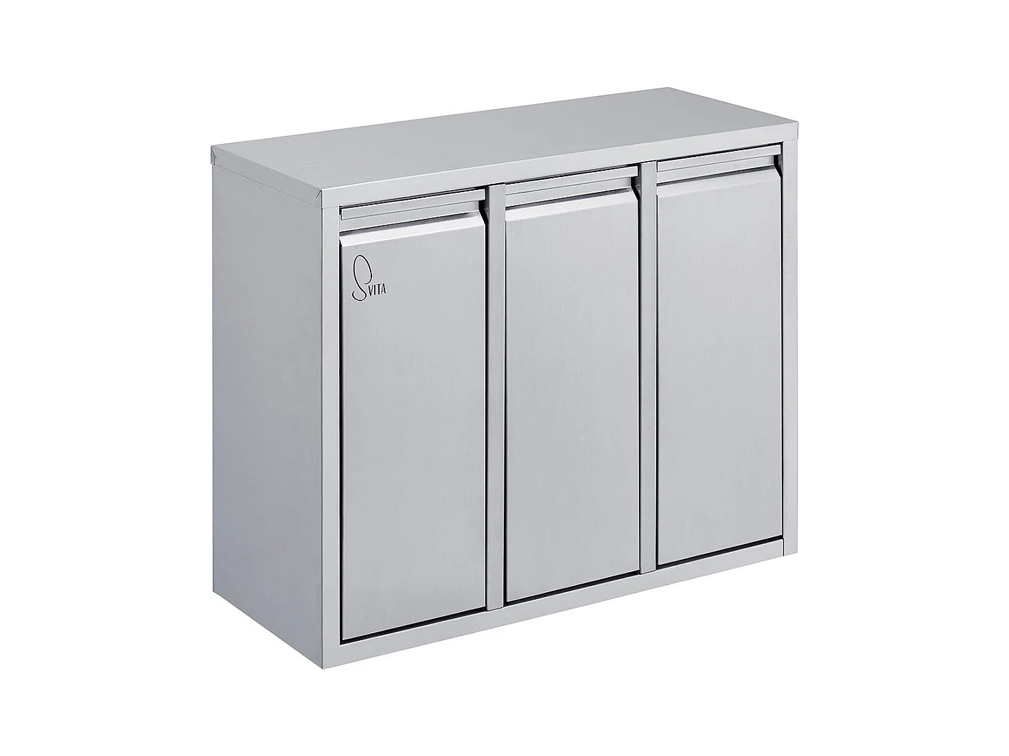 poubelle de tri 3x15L en inox