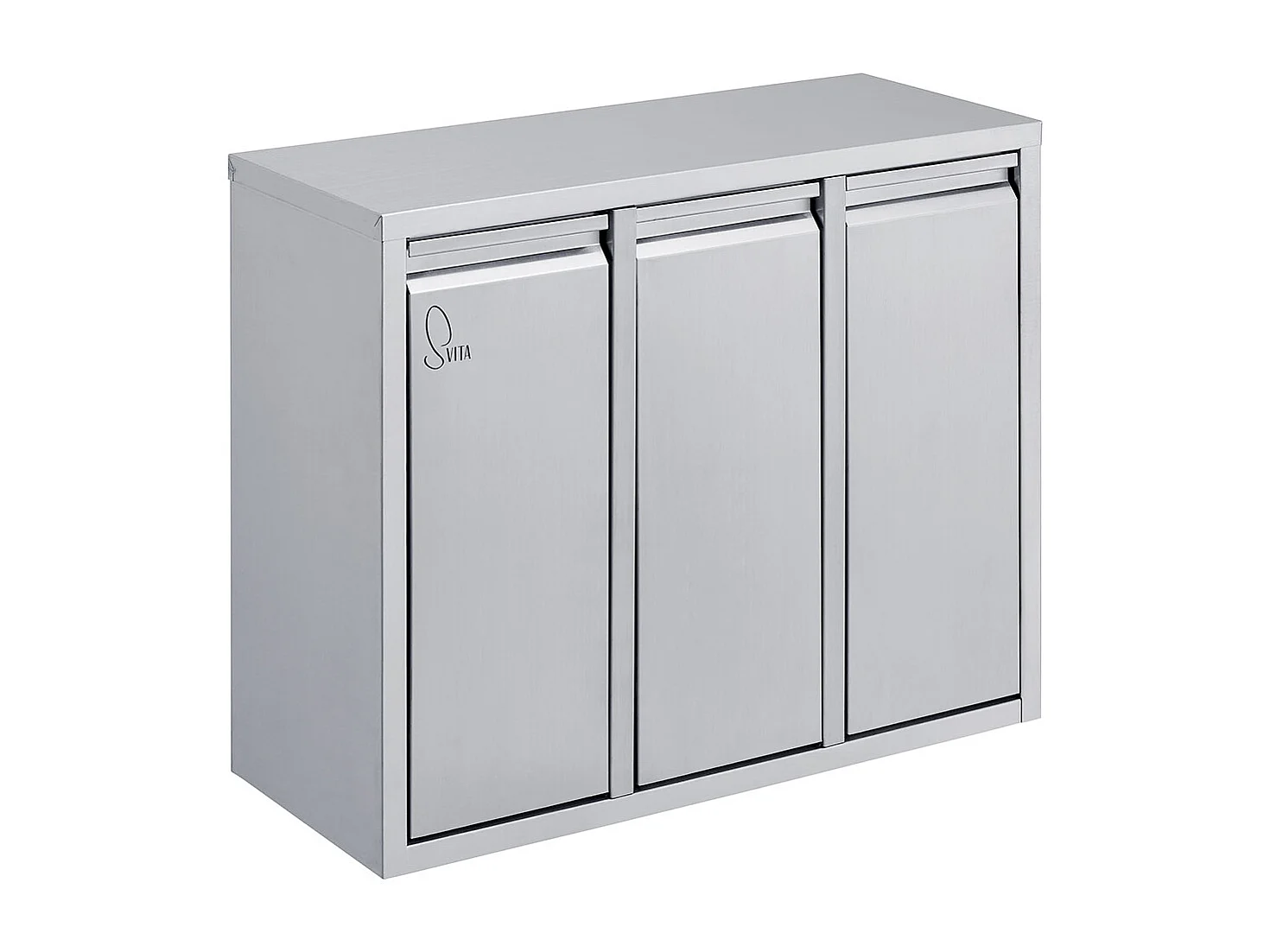 poubelle de tri 3x15L en inox