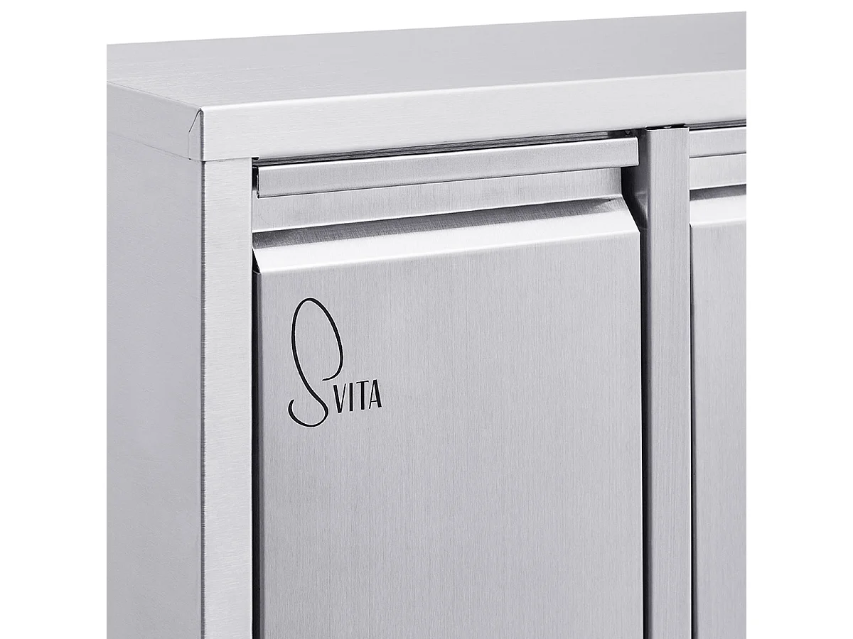 poubelle de tri 3x15L en inox
