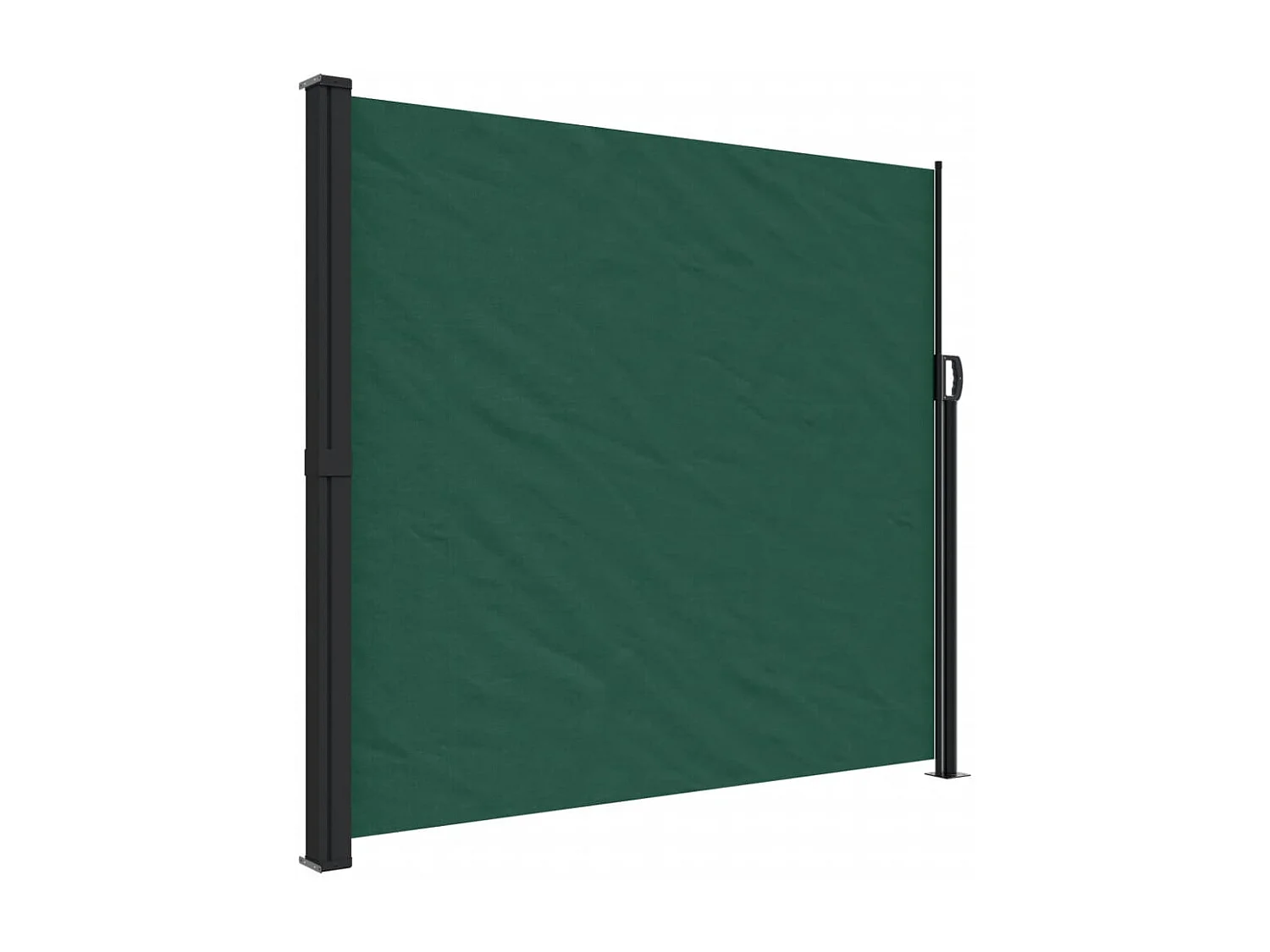 Toldo lateral retrátil 180x500 cm verde-escuro