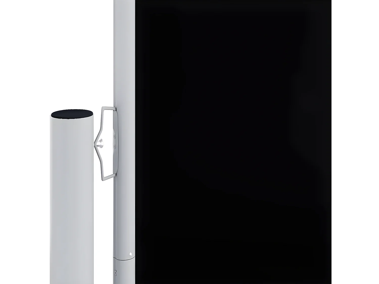 Auvent latéral rétractable Noir 180x1000 cm