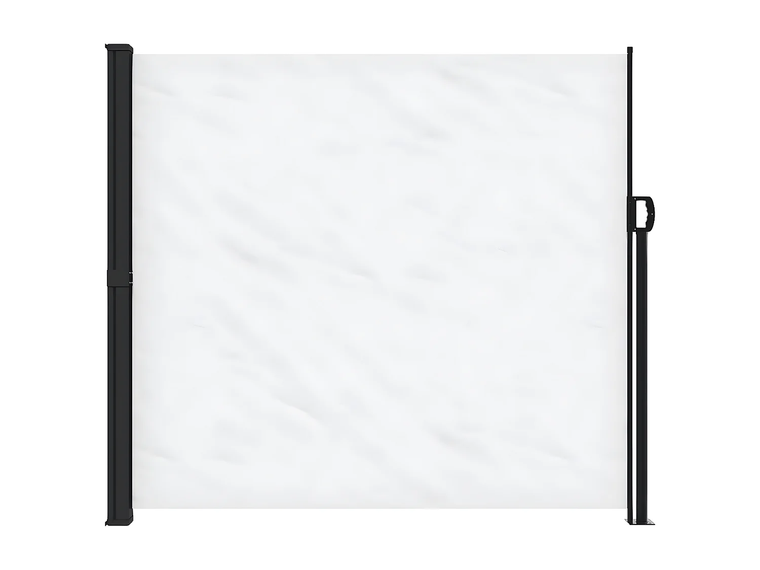 Toldo lateral retráctil blanco 180x500 cm