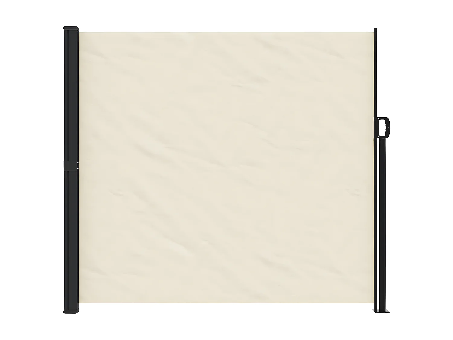 Auvent latéral rétractable crème 180x500 cm