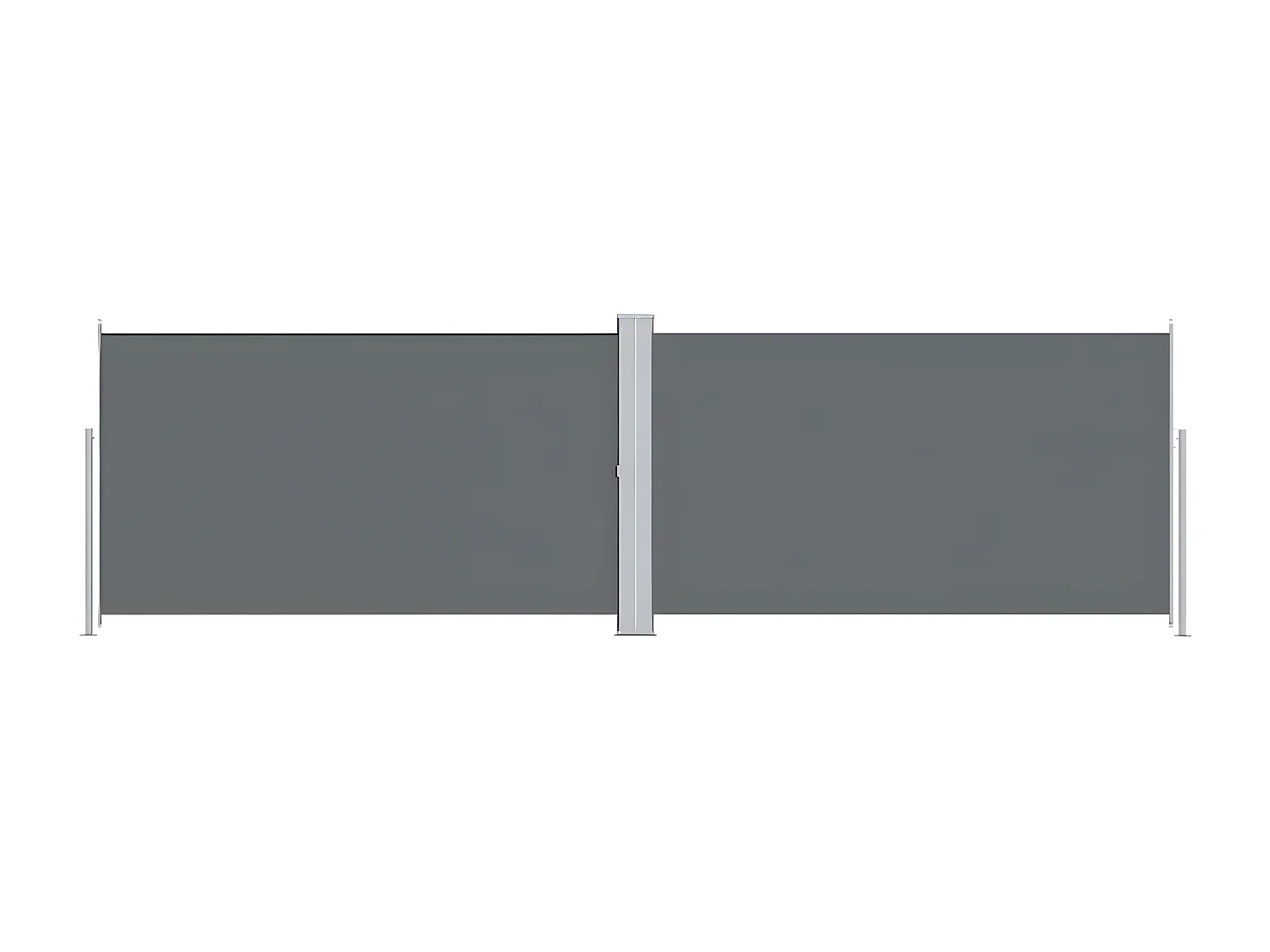 Auvent latéral rétractable Anthracite 180x600 cm