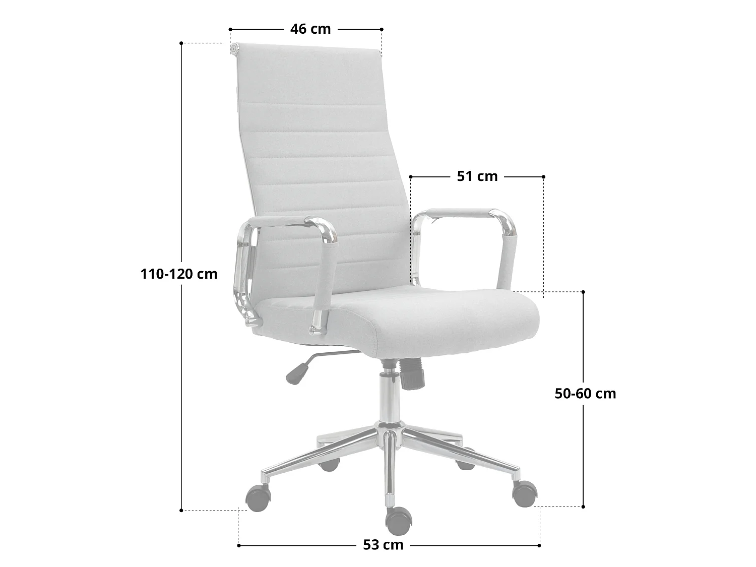 Chaise de bureau en similicuir