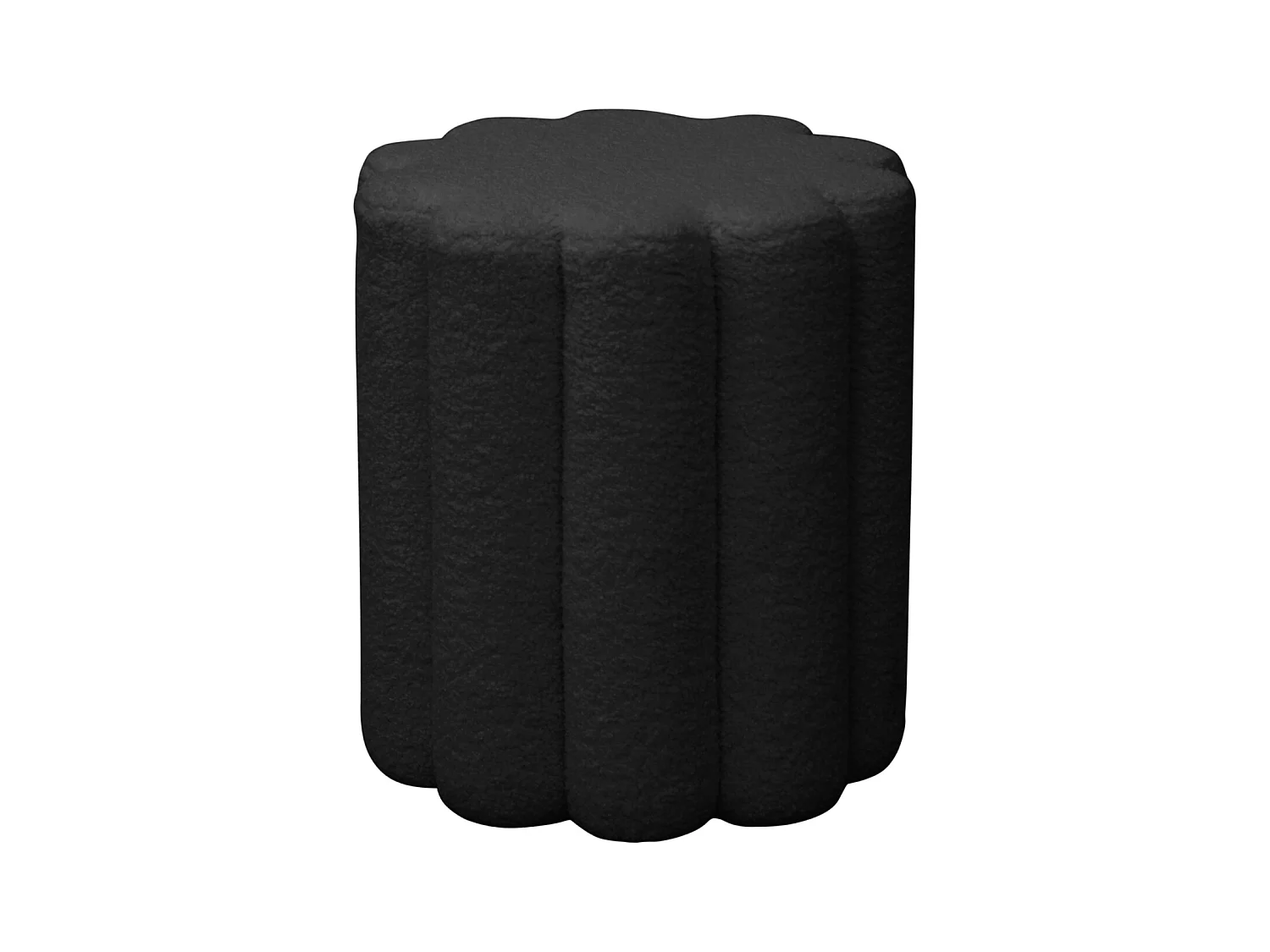 Pouf noir DAHLIA