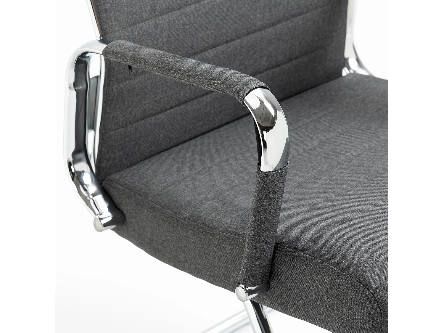 Lot de 2 chaises visiteurs tissu