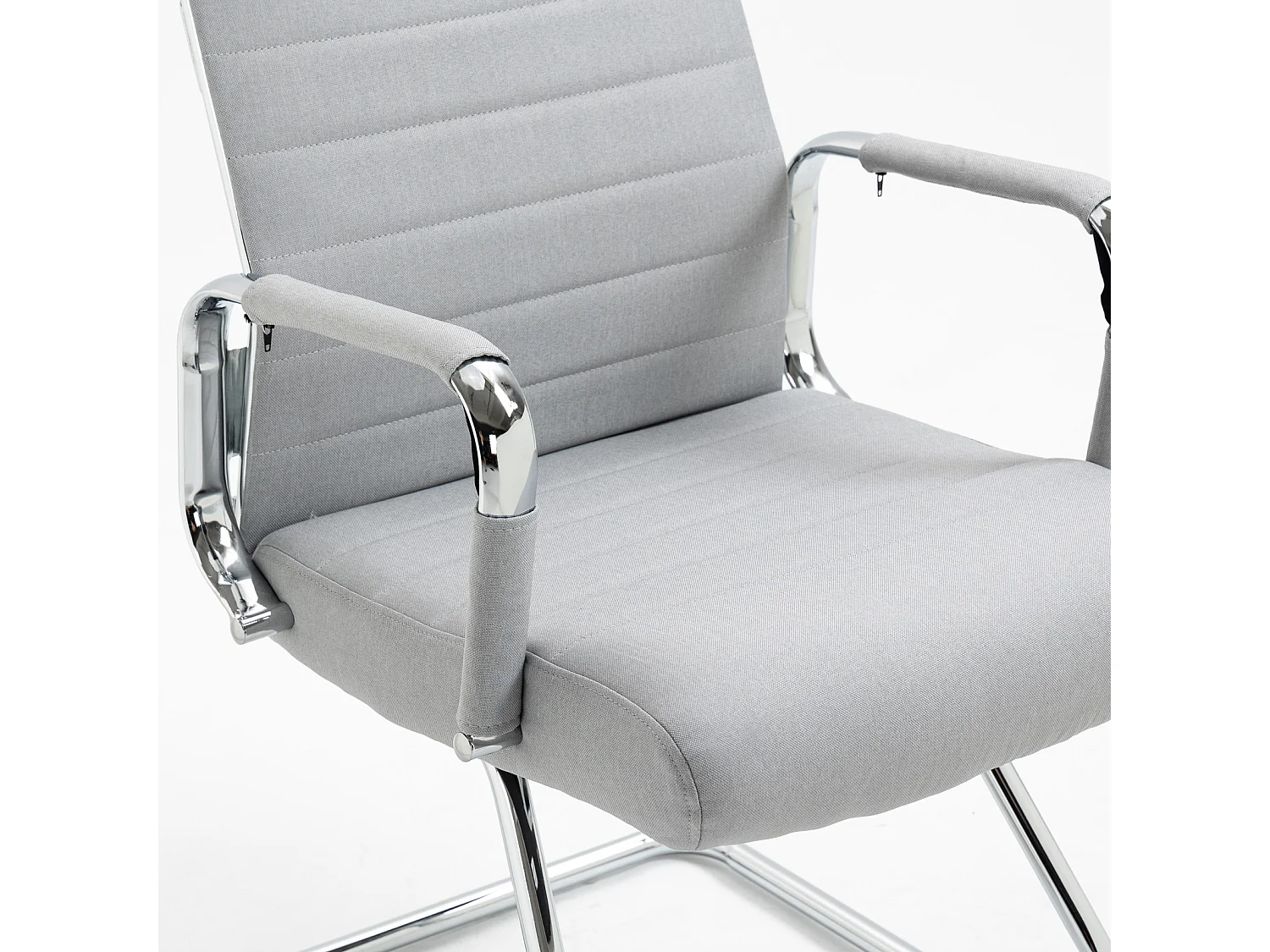 Lot de 2 chaises visiteurs en similicuir