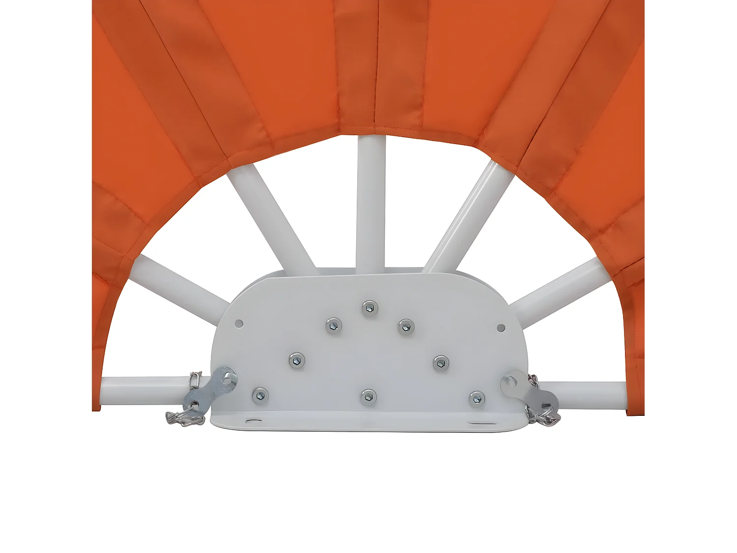 Auvent latéral pliable de terrasse Terre cuite 160 cm