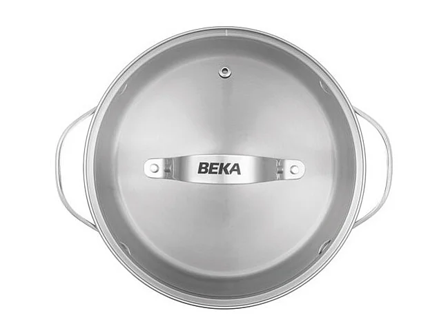 Faitout Cicla avec couvercle en verre 24 cm en acier inoxydable recyclé