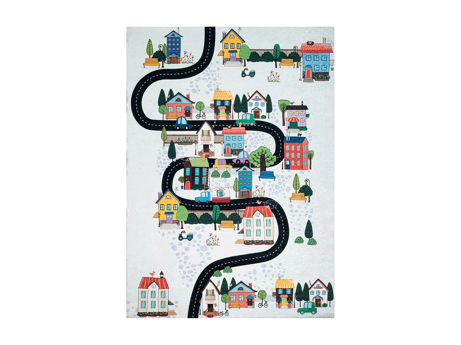 Tapis enfant 120x160 Lavable 30° IMPNUM 21 multicolore