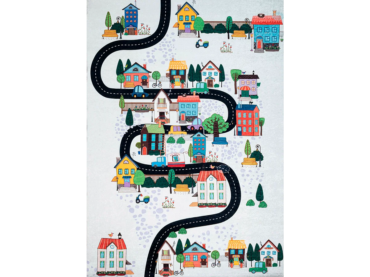 Tapis enfant 120x160 Lavable 30° IMPNUM 21 multicolore