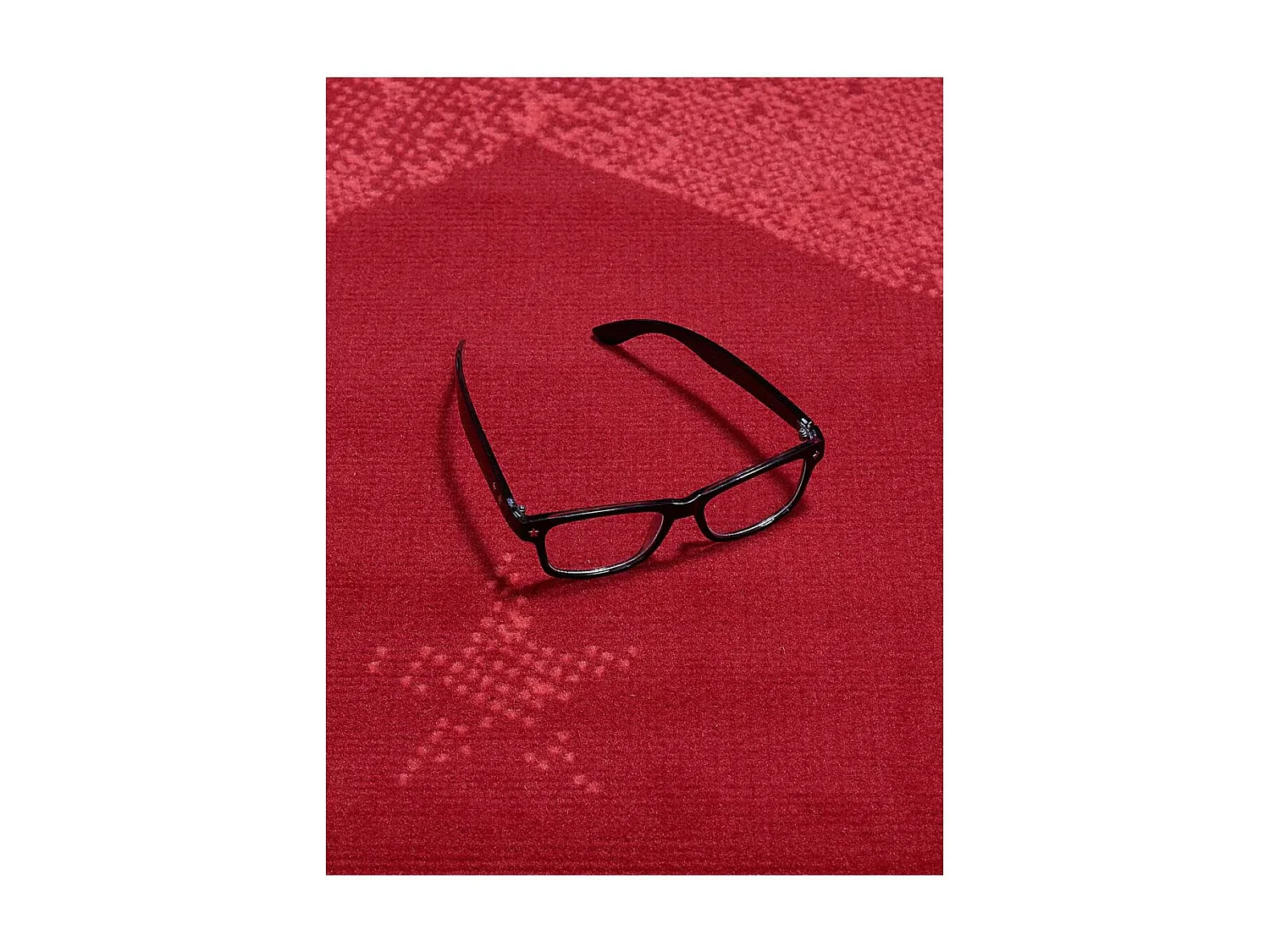 Tapis enfant 200x290 rectangle tissé rouge LYN1 1ST START