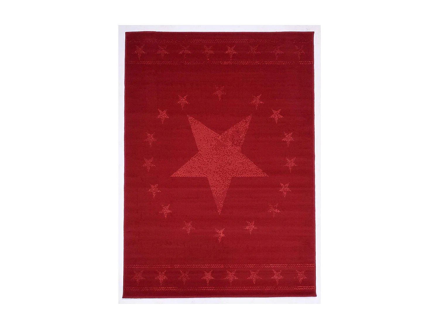 Tappeto per bambini 200x290 rettangolo intrecciato rosso AF1 1ST START