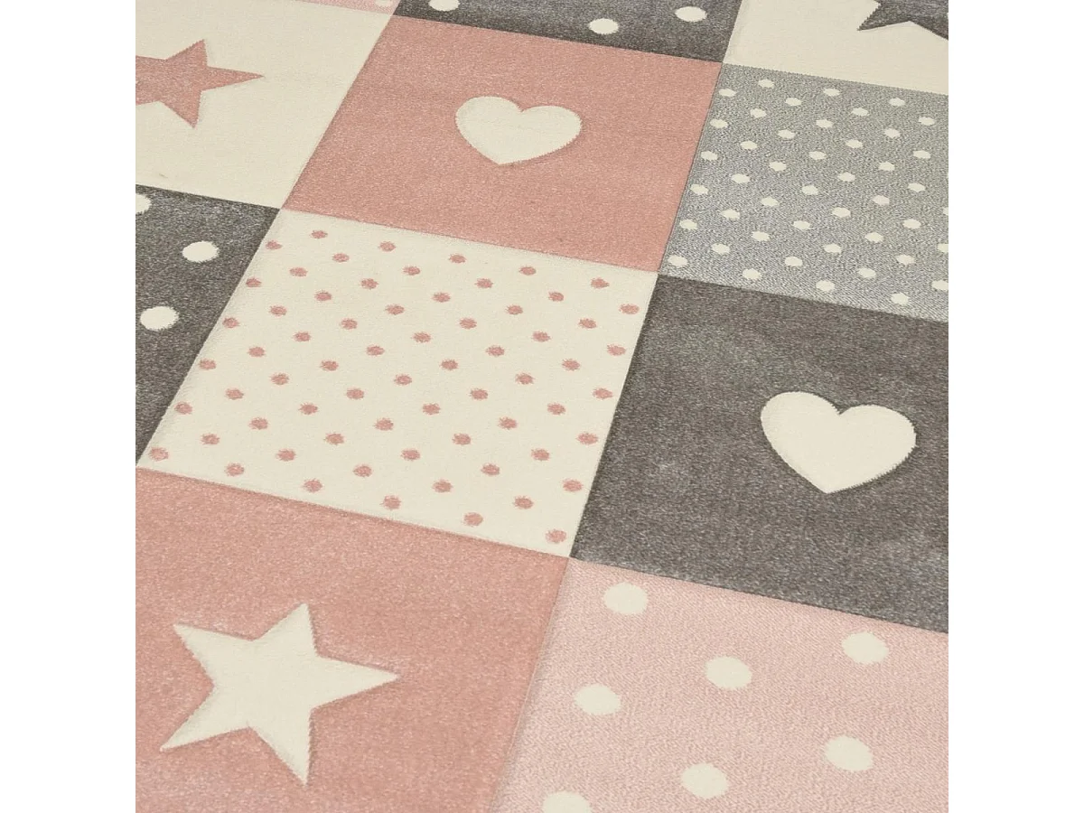 Tapis enfant 200x290 rectangle tissé crème MINIKIDS