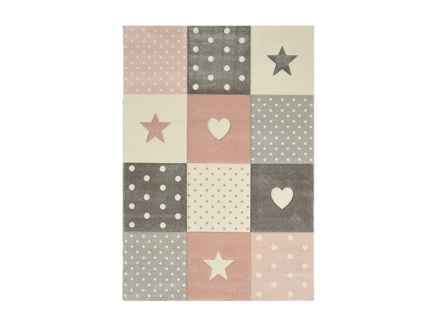 Tapis enfant 200x290 rectangle tissé crème MINIKIDS