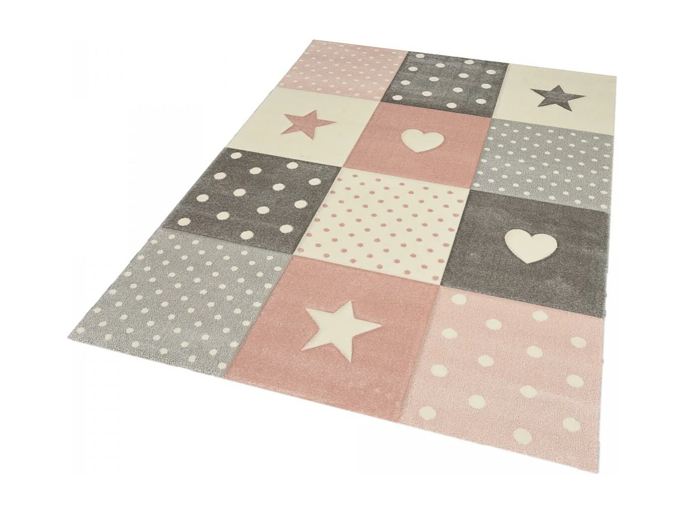 Tapis enfant 200x290 rectangle tissé crème MINIKIDS