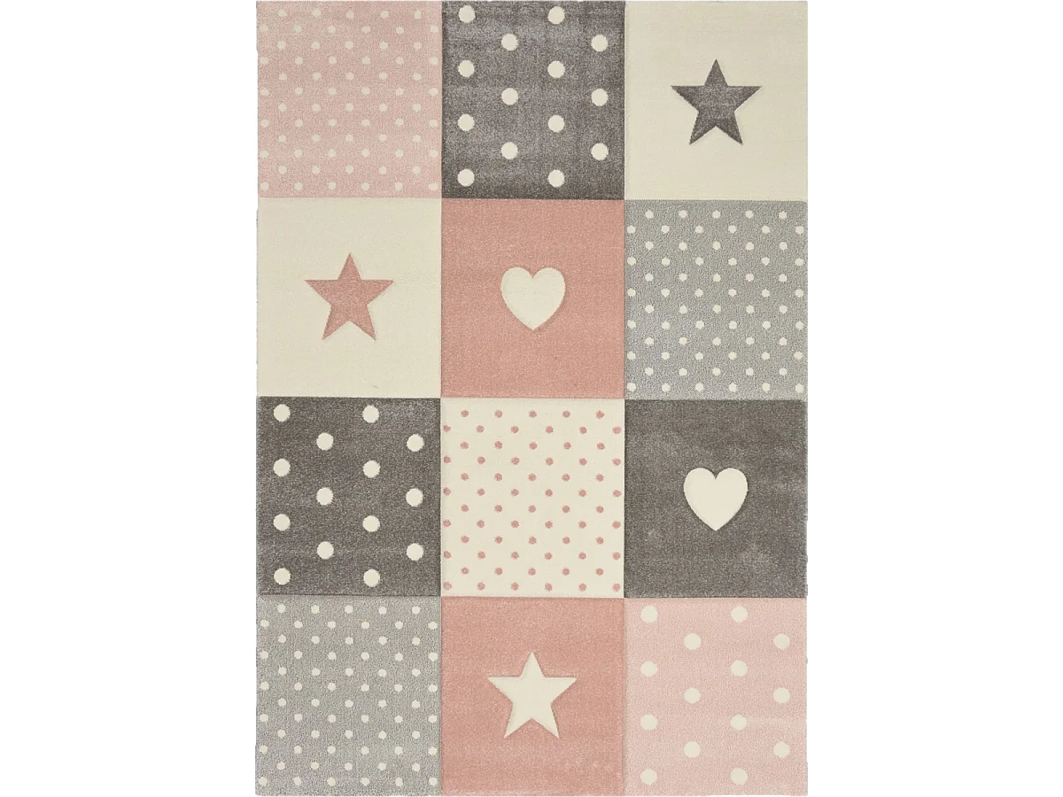 Tappeto per bambini 200x290 rettangolo tessuto crema MINIKIDS