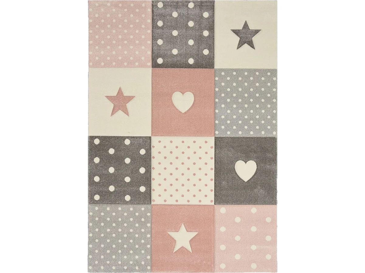 Tappeto per bambini 200x290 rettangolo tessuto crema MINIKIDS