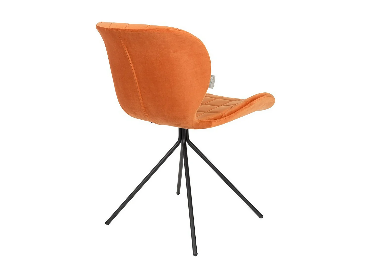 OMG - Chaise en velours orange design