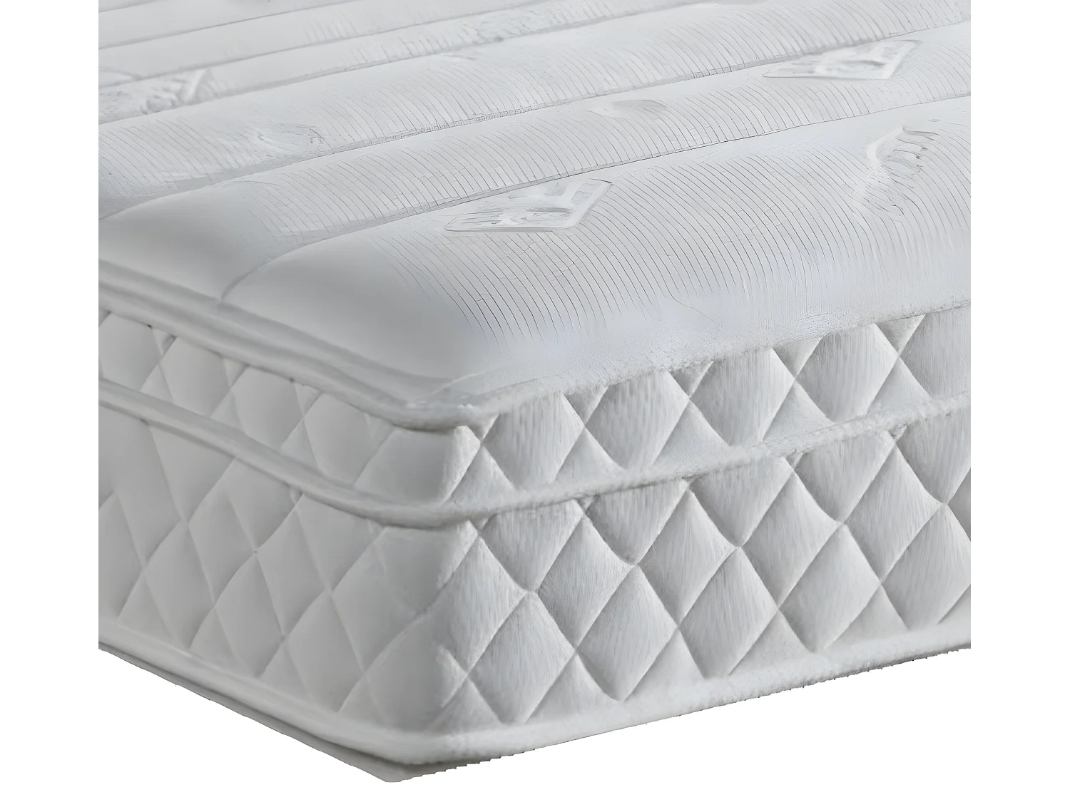 Matelas à ressorts ensachés 90x190 23 cm 4 cm mémoire de forme 80 Kg/m3 accueil moelleux