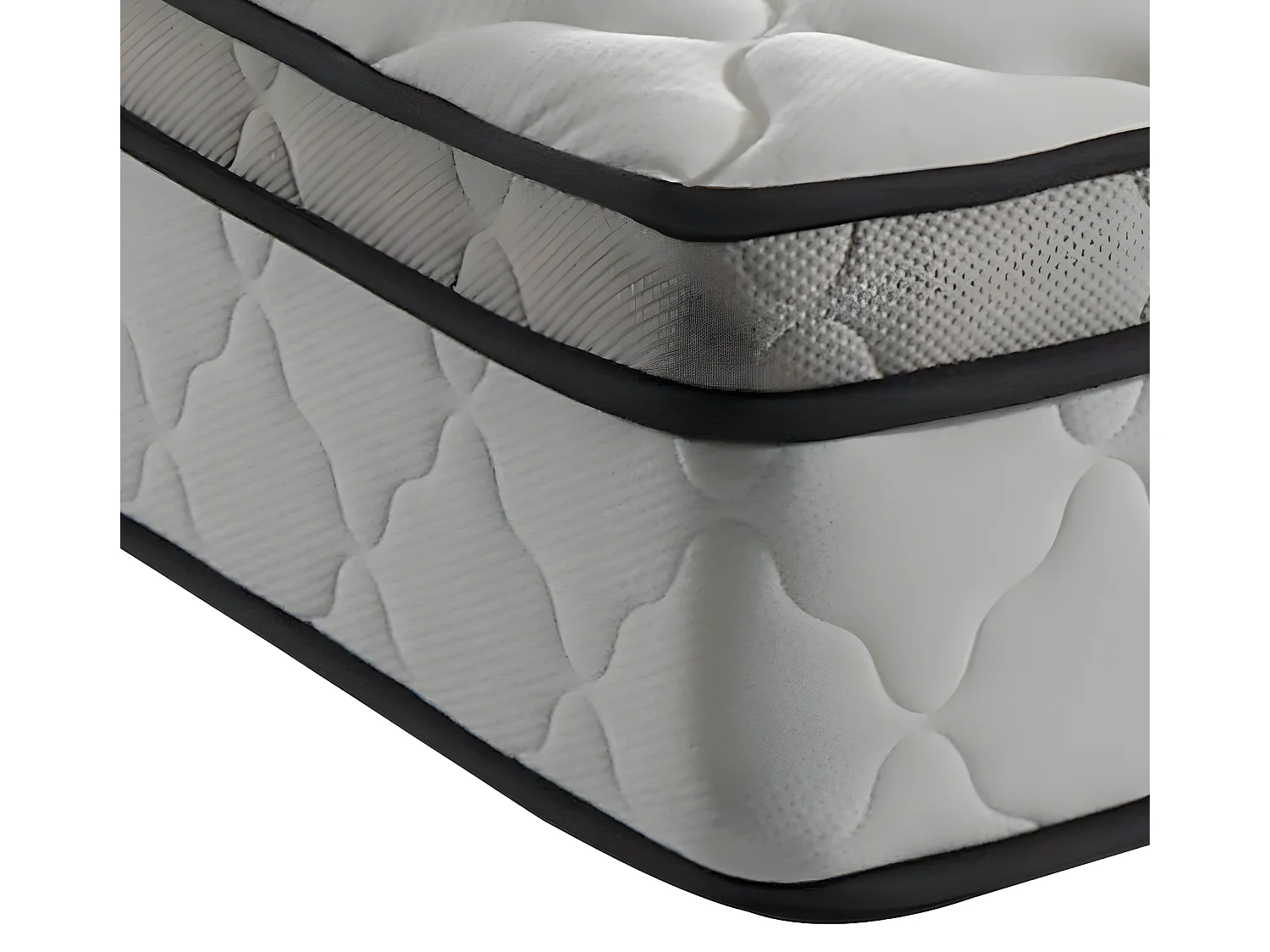 Matelas Alona Ressorts et Mémoire de Forme 80x190cm Hauteur 25,5cm 5 Zones de Confort