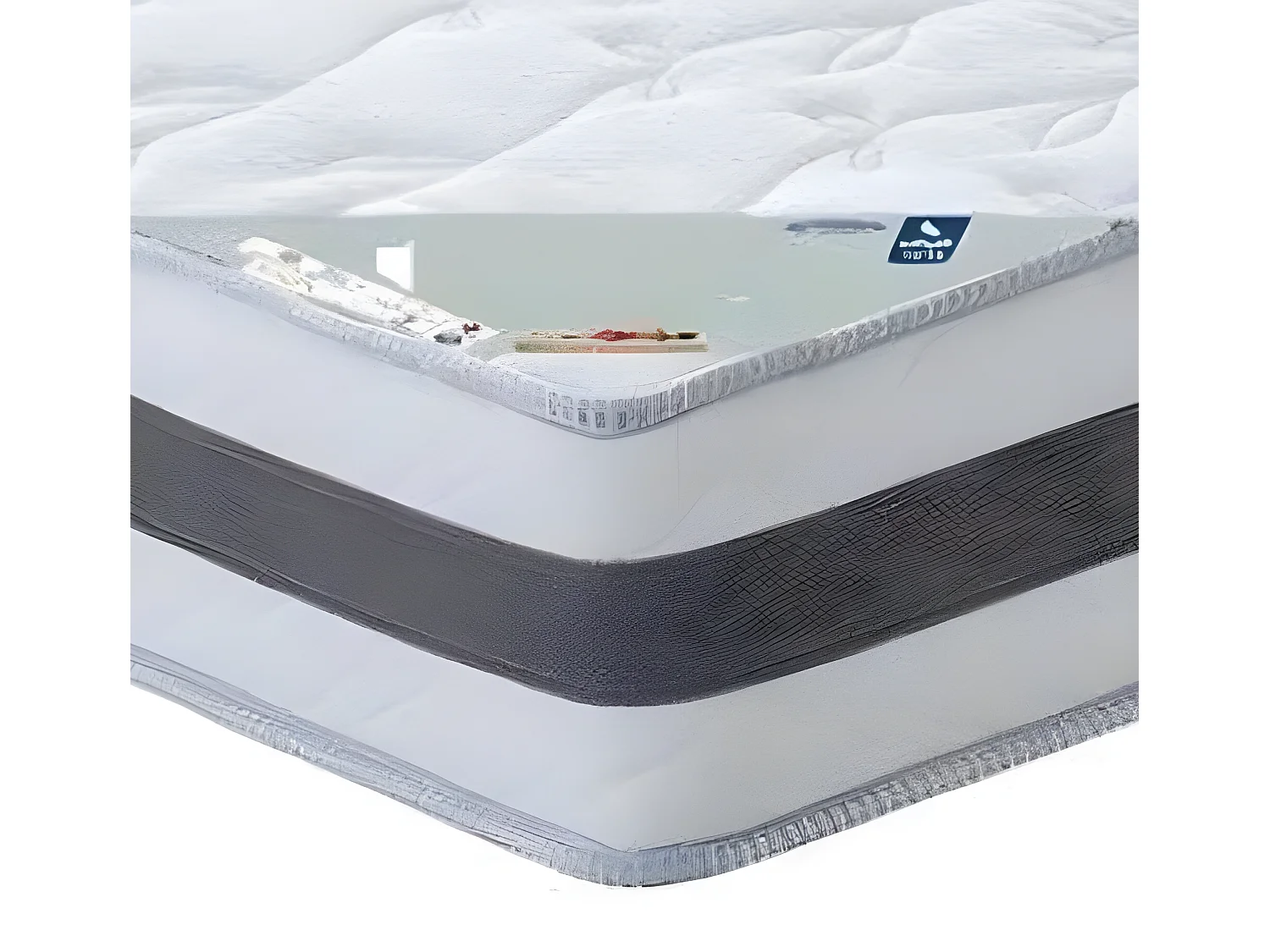 Matelas Mémoire de Forme 60 Kg/m3 90x190x23 cm Très Ferme  Confort 100% Polyuréthane Respirant