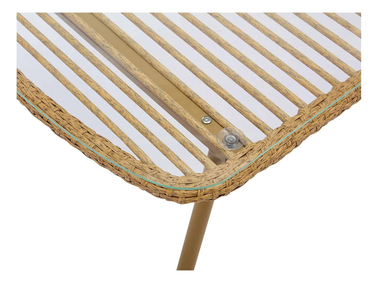 Mesa de centro de jardín de ratán natural claro - LOUSINI de MYLIA