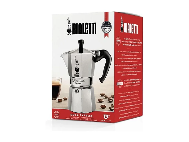 Cafetière italienne ou à piston Bialetti MOKA EXPRESS 6 TASSES