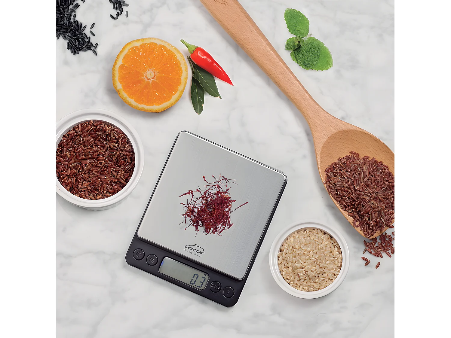 Balance de précision noire 2KG/0.1G