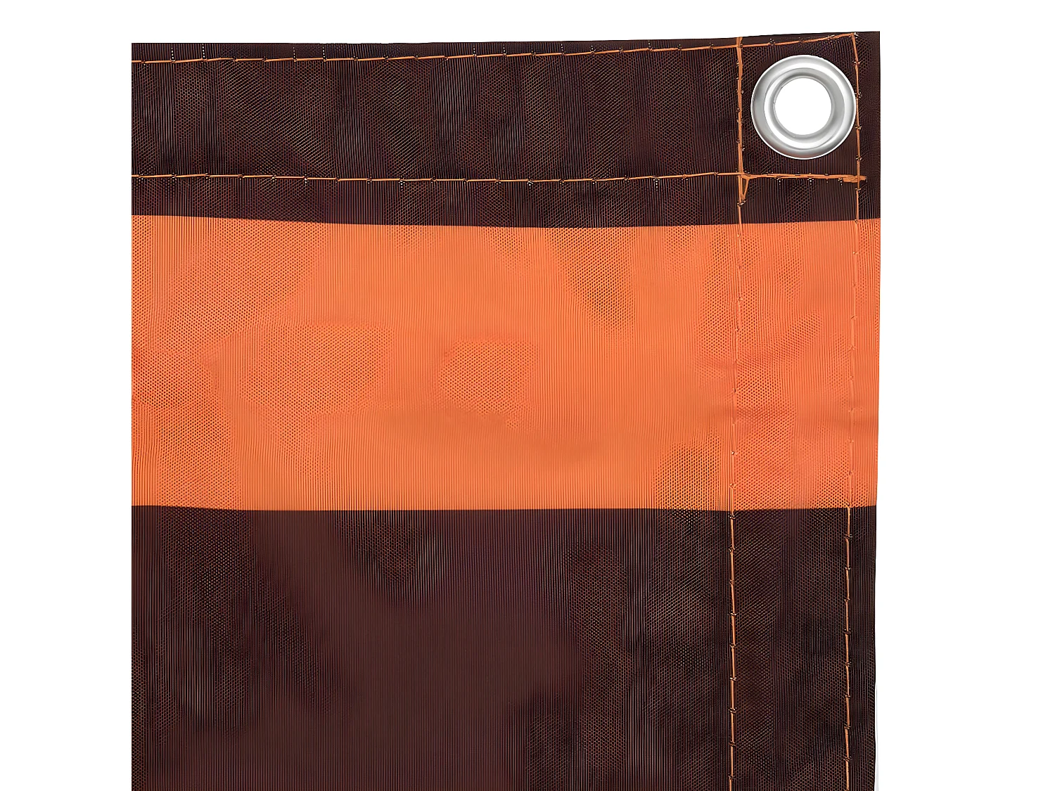Écran de balcon Orange et marron 75x300 cm Tissu Oxford