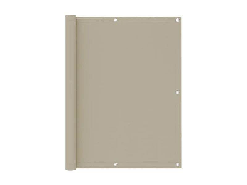 Écran de balcon Beige 120x500 cm Tissu Oxford