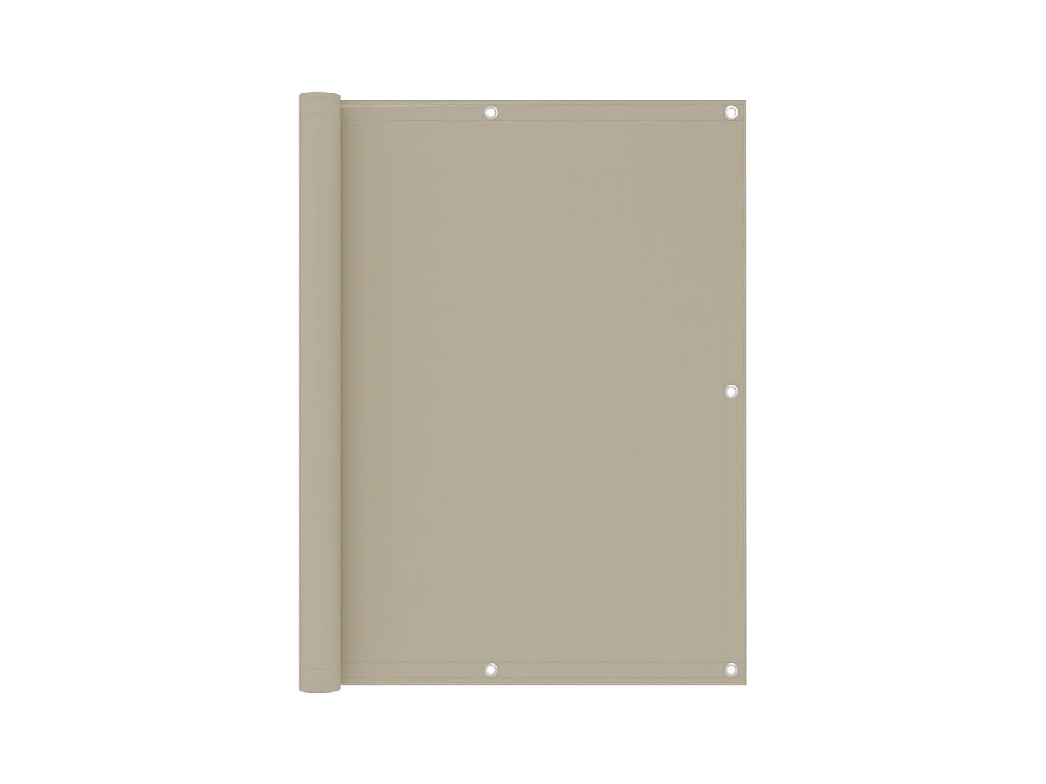 Écran de balcon Beige 120x500 cm Tissu Oxford
