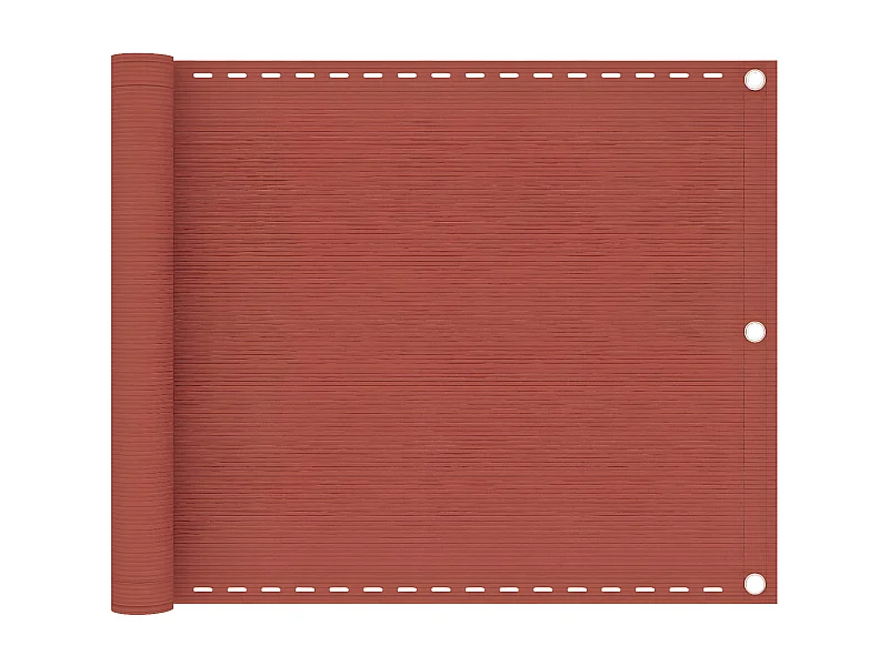 Écran de balcon Terre cuite 75x600 cm PEHD