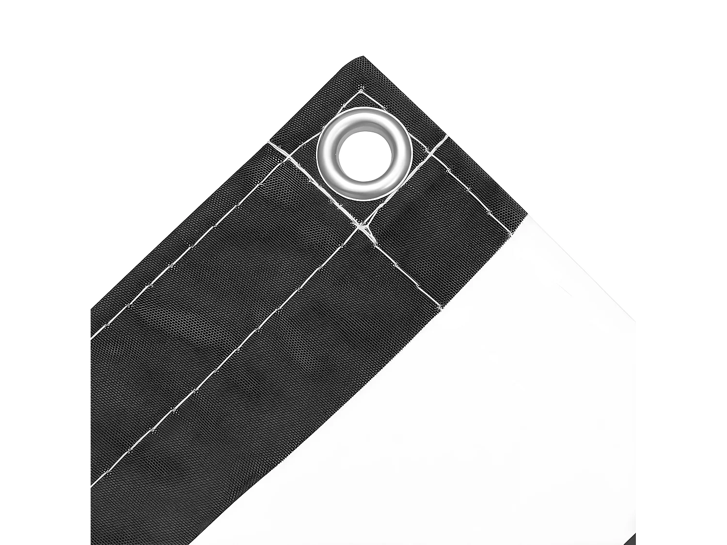 Écran de balcon Anthracite et blanc 75x500 cm Tissu Oxford