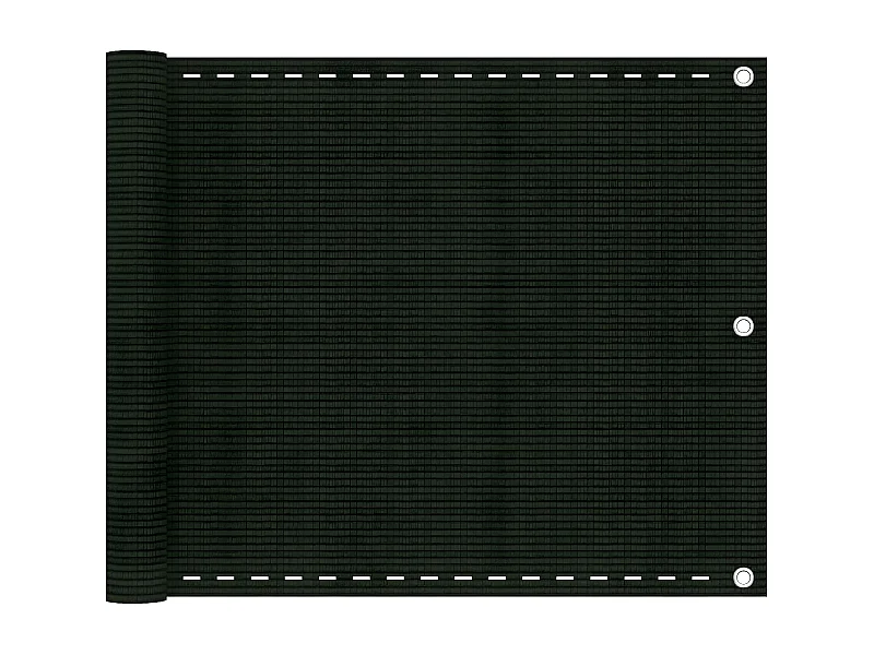 Toldo para balcón HDPE verde oscuro 75x600 cm