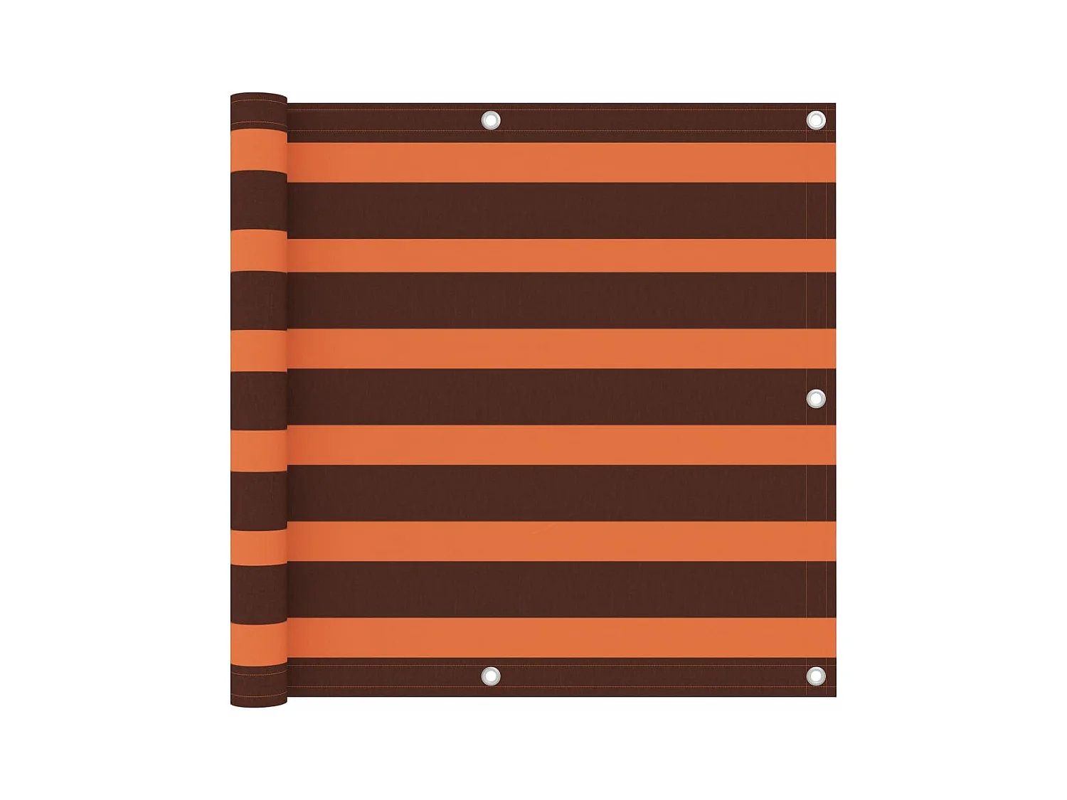 Écran de balcon Orange et marron 90x300 cm Tissu Oxford