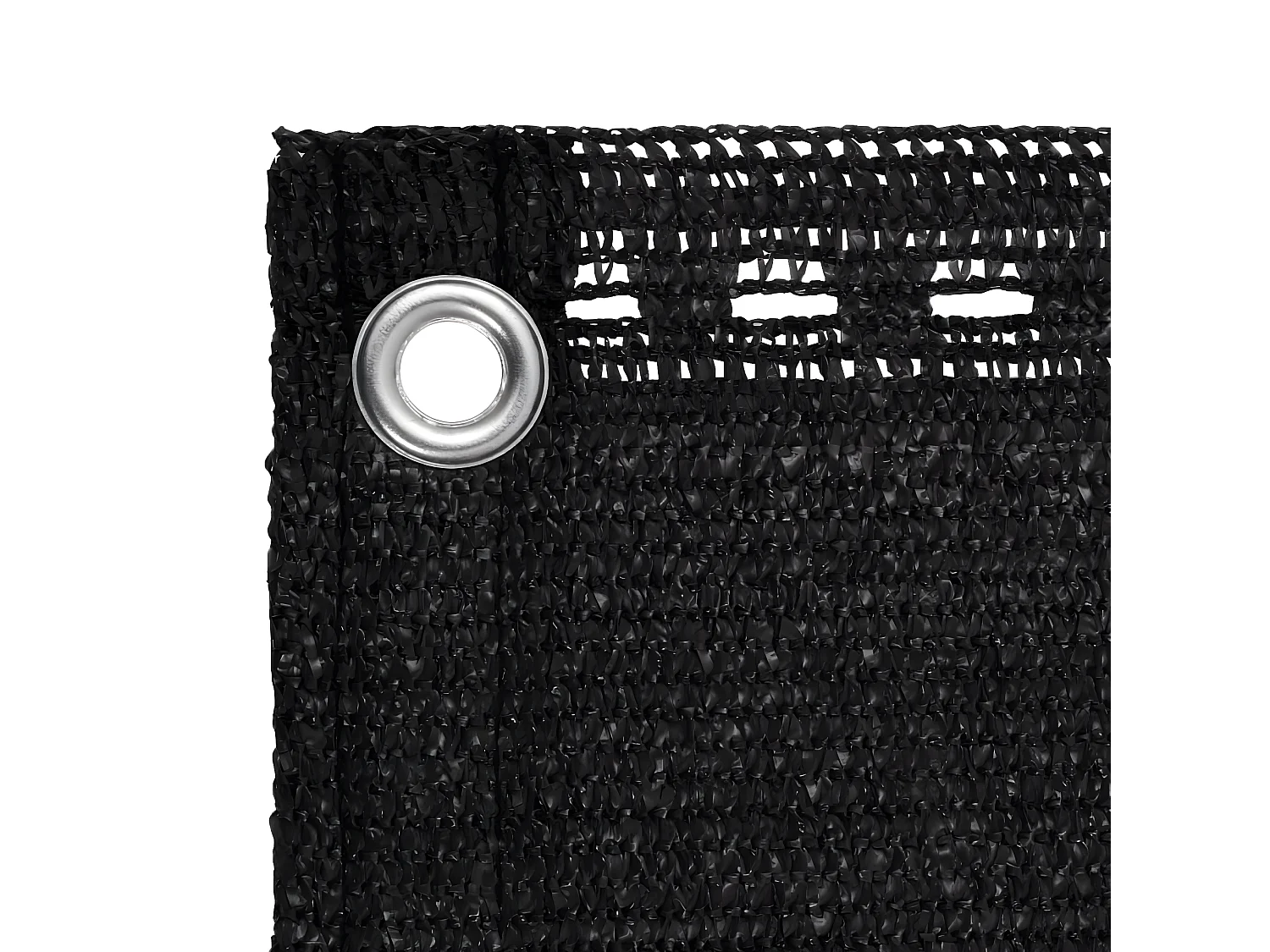 Écran de balcon Noir 120x500 cm PEHD