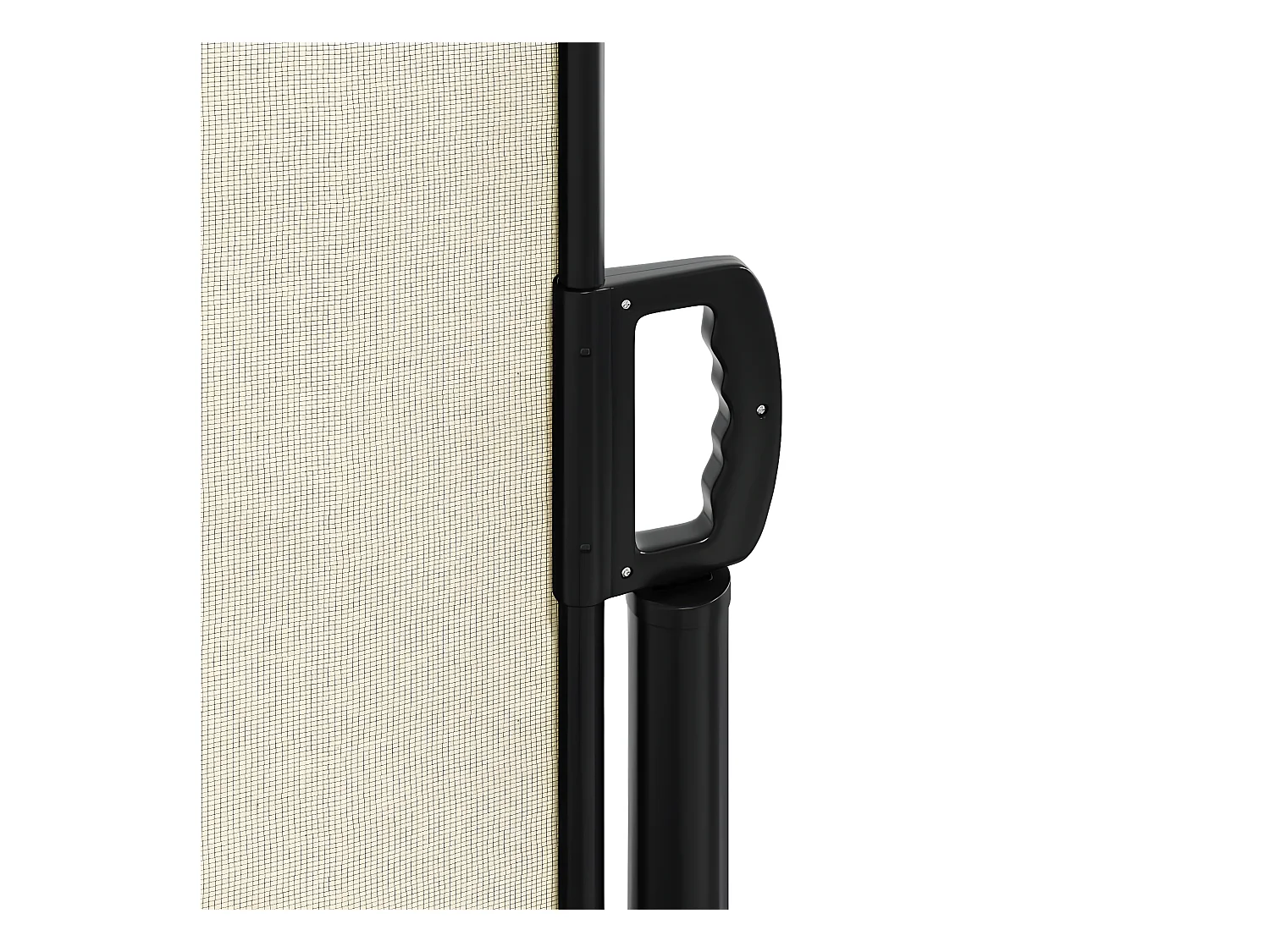 Auvent latéral rétractable crème 120x500 cm