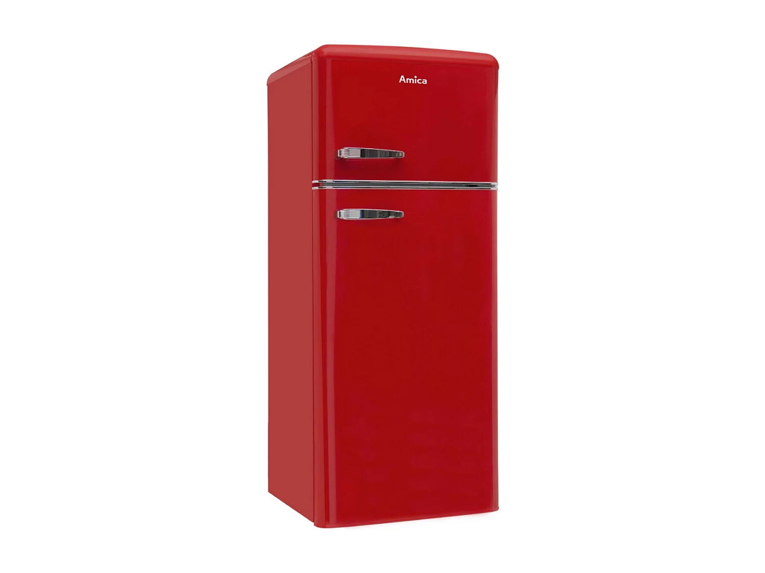 Amica Réfrigérateur combiné 55cm 246l statique rouge - AR7252R