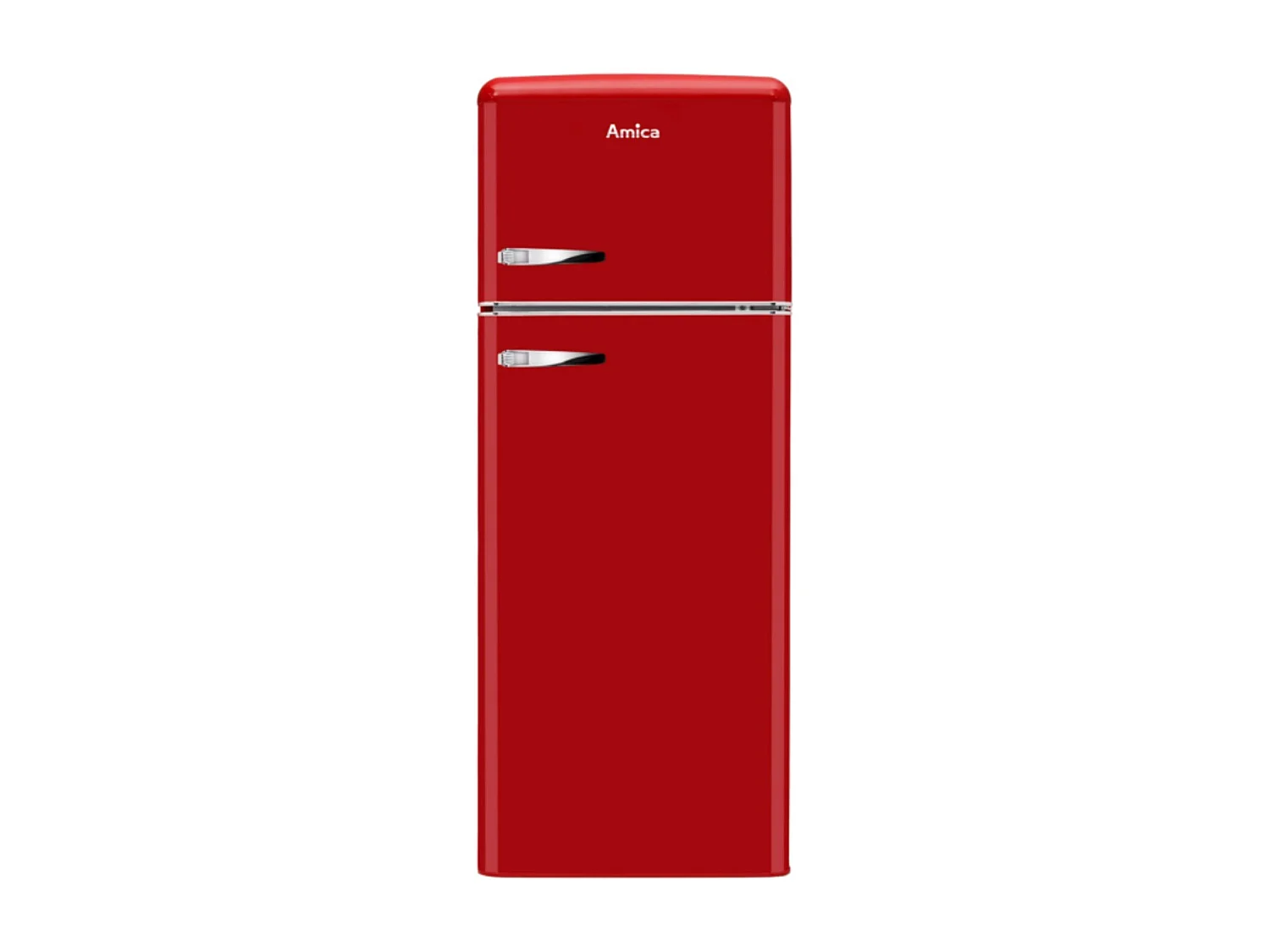 Amica Réfrigérateur combiné 55cm 246l statique rouge - AR7252R