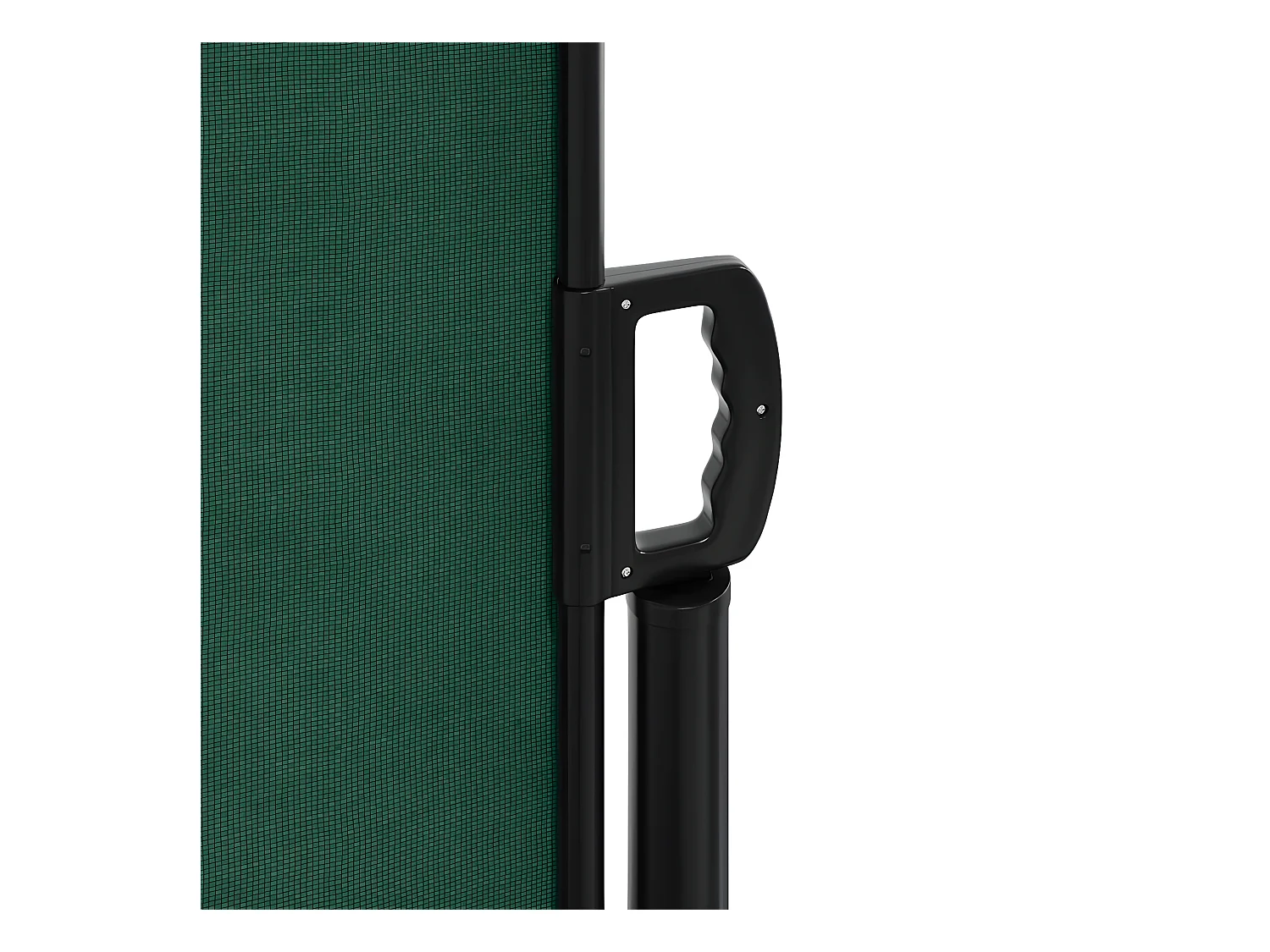 Toldo lateral retrátil 200x500 cm verde-escuro