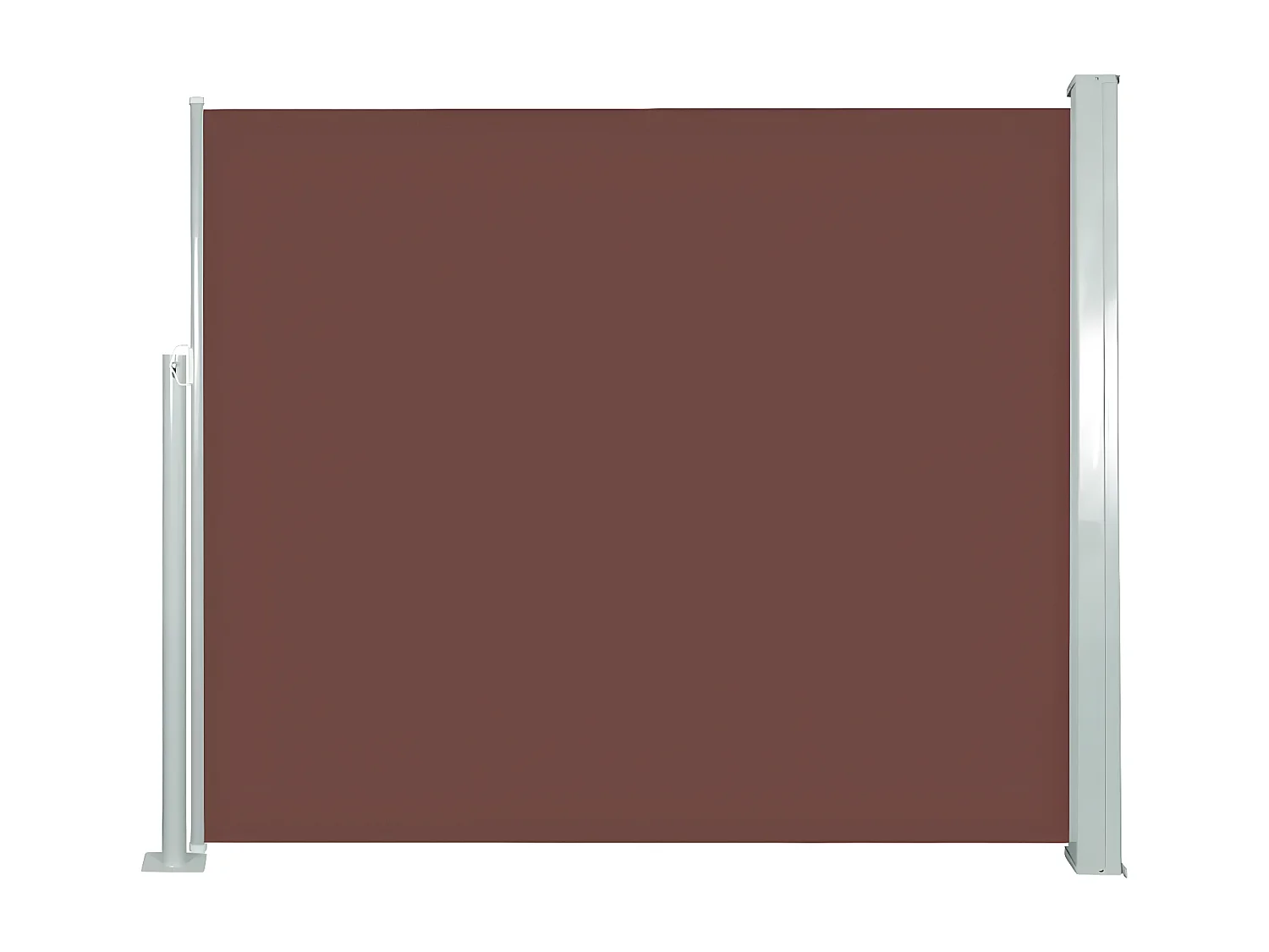 Auvent latéral rétractable 120 x 300 cm Marron