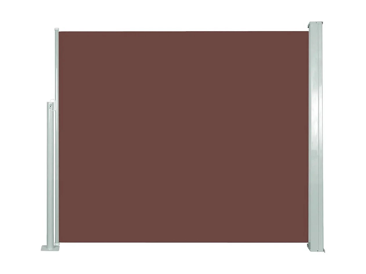 Toldo lateral retráctil 120x300 cm marrón
