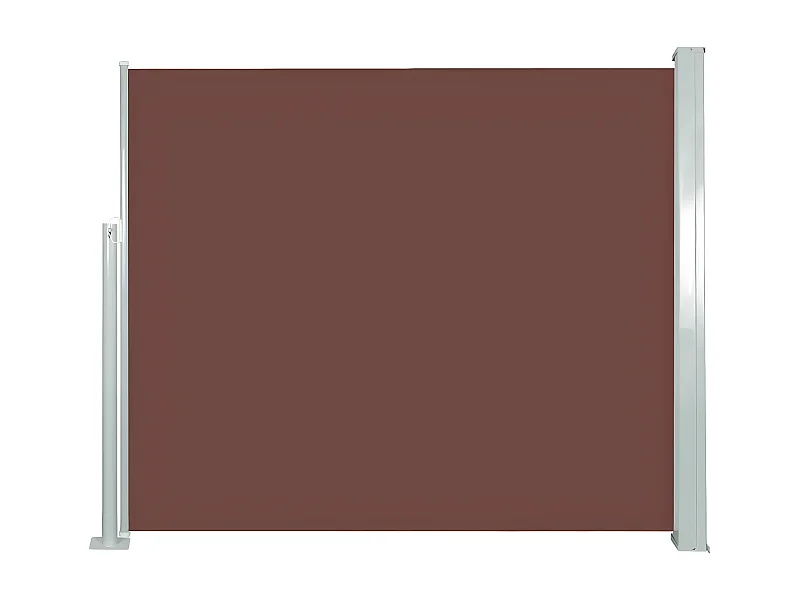 Auvent latéral rétractable 120 x 300 cm Marron