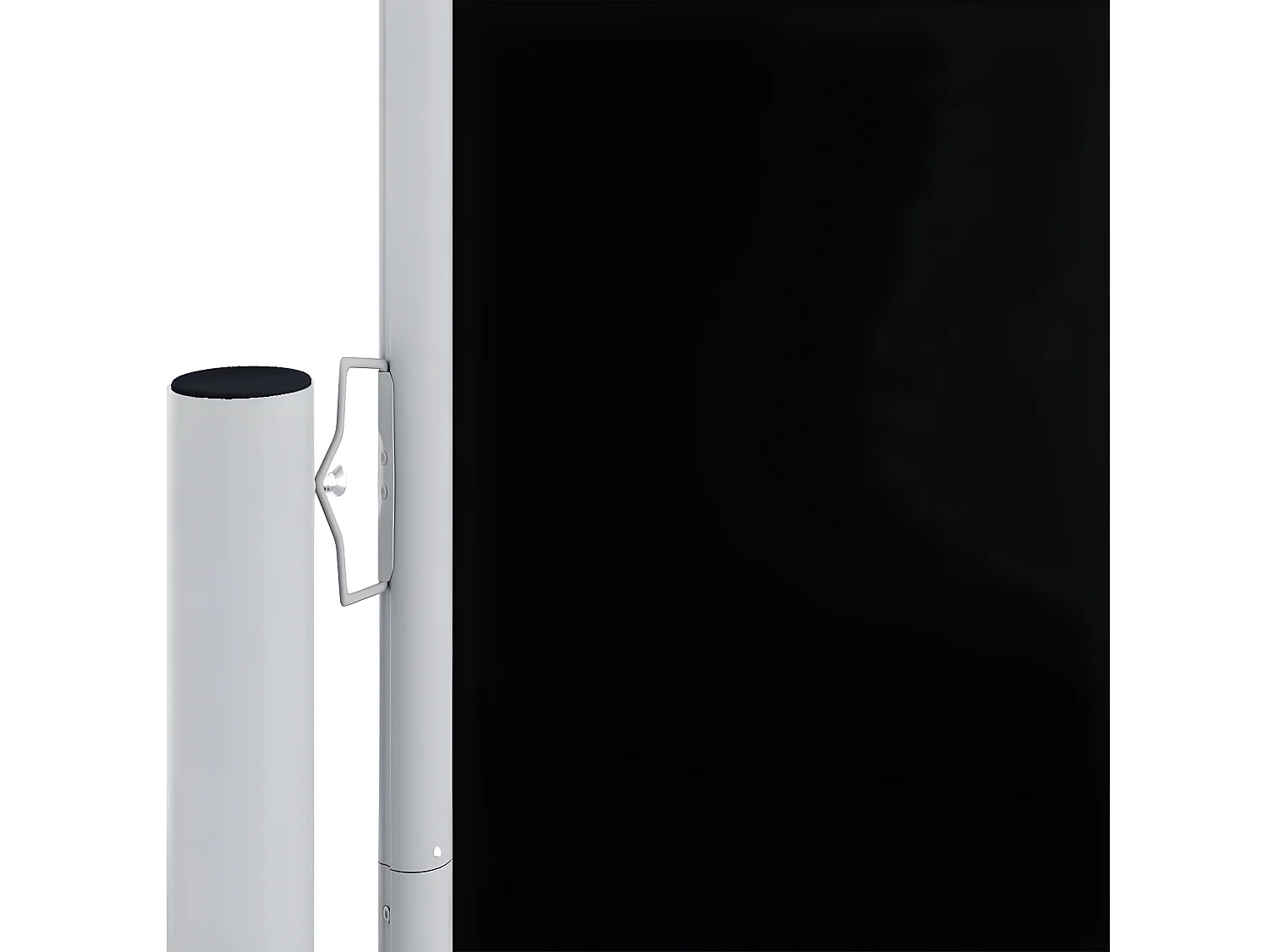 Auvent latéral rétractable Noir 200x600 cm